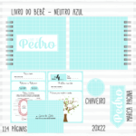 Arquivo Encadernação Baby  Neutro Azul