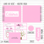 Arquivo Encadernação Baby Neutro Rosa