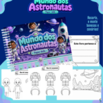 Arquivo Paper Dolls Mundo dos Astronautas - Para Colorir