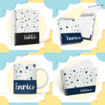 Arquivo Encadernação Baby  Minimalista Menino