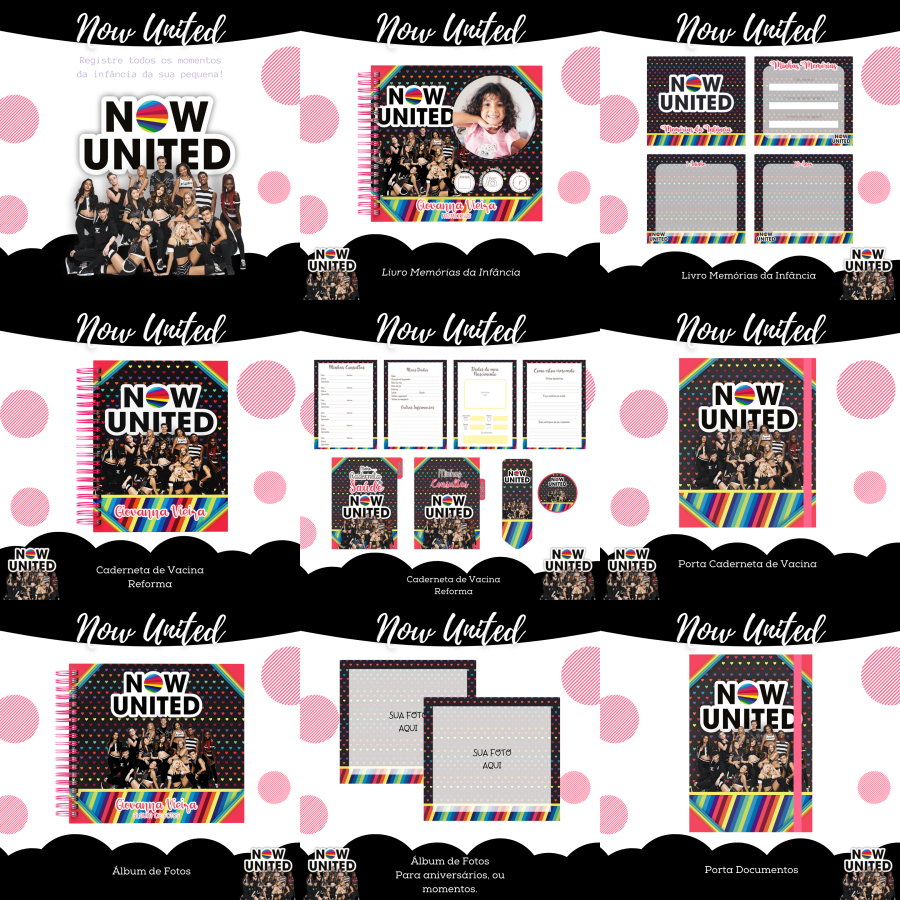 29 - NOW UNITED Arquivo Encadernação Infantil NOW UNITED - Imagem 1