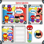 Arquivo Encadernação Baby SUPER HEROIS