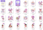 Kit Digital Stitch Happy Birthday Aquerela 2 - Imagem 4