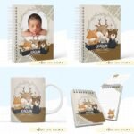 Arquivo Encadernação Baby Animais Vintage