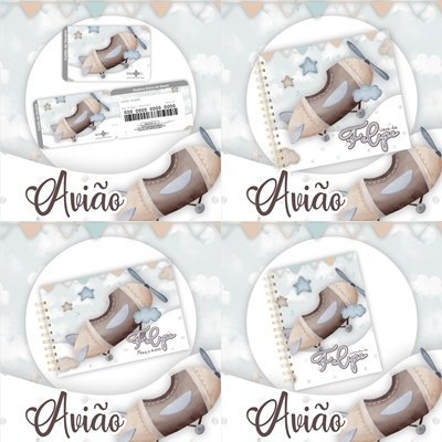 3-Aviaozinho Arquivo Encadernação Baby Aviãozinho - Imagem 1
