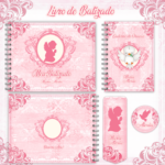 Arquivo Livro Batizado e Caderno de Oração Rosa