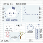 Arquivo Encadernação Baby Nuvem Menino