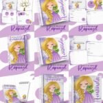 Arquivo Encadernação Baby  Rapunzel Enrolados