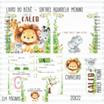 Arquivo Encadernação Baby  Safari Menino