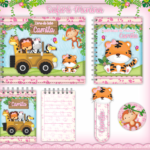 Arquivo Encadernação Baby SAFARI MENINA