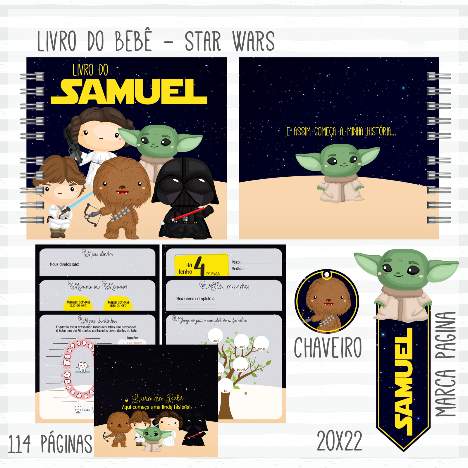 35- Star Wars Arquivo Encadernação Baby Star Wars - Imagem 1