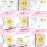 Arquivo Encadernação Baby Sunshine Sol Menina