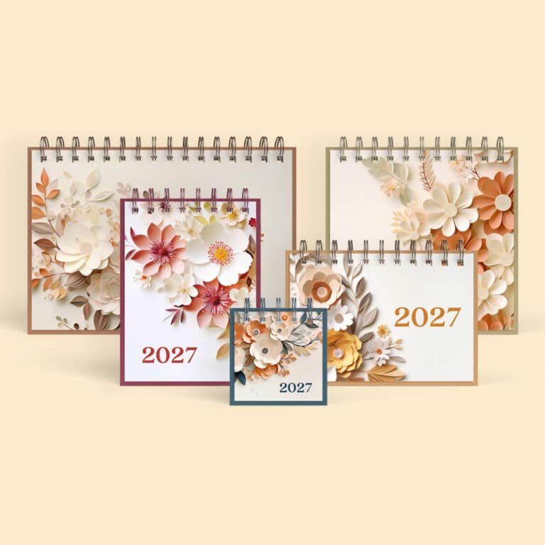 38-Coleção Flor de Papel 2027 - Calendário Arquivo Coleção Flor de Papel 2027 - Calendário - Imagem 1