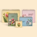 Arquivo Coleção Flores e Bordados Dia - Calendário
