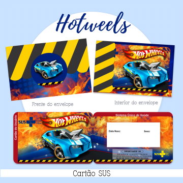 43 - HOTWHEELS. Arquivo Cartão SUS HOTWHEELS - Imagem 1