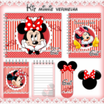Arquivo Encadernação Baby MINNIE VERMELHA