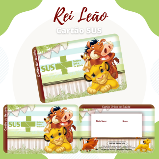 49 - REI LEÃO. Arquivo Cartão SUS REI LEÃO - Imagem 1