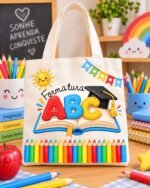 Arquivo Escolar ABC DTF Têxtil Ecobag - Imagem 4