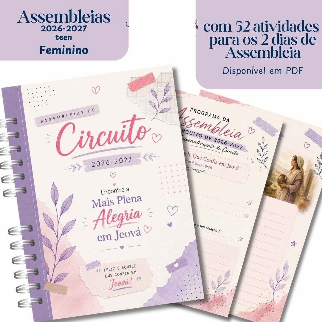 5-Caderno teen Feminino para as Assembleias 2026 - 2027 Arquivo Caderno Teen Feminino para as Assembleias 2026-2027 - Imagem 1