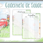 Arquivo Caderneta de Saúde Carrinhos Aquarela