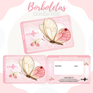 53 - BORBOLETAS. Arquivo Cartão SUS BORBOLETAS - Imagem 1