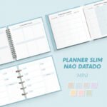 Arquivo Planner Slim  Não Datado - Mini