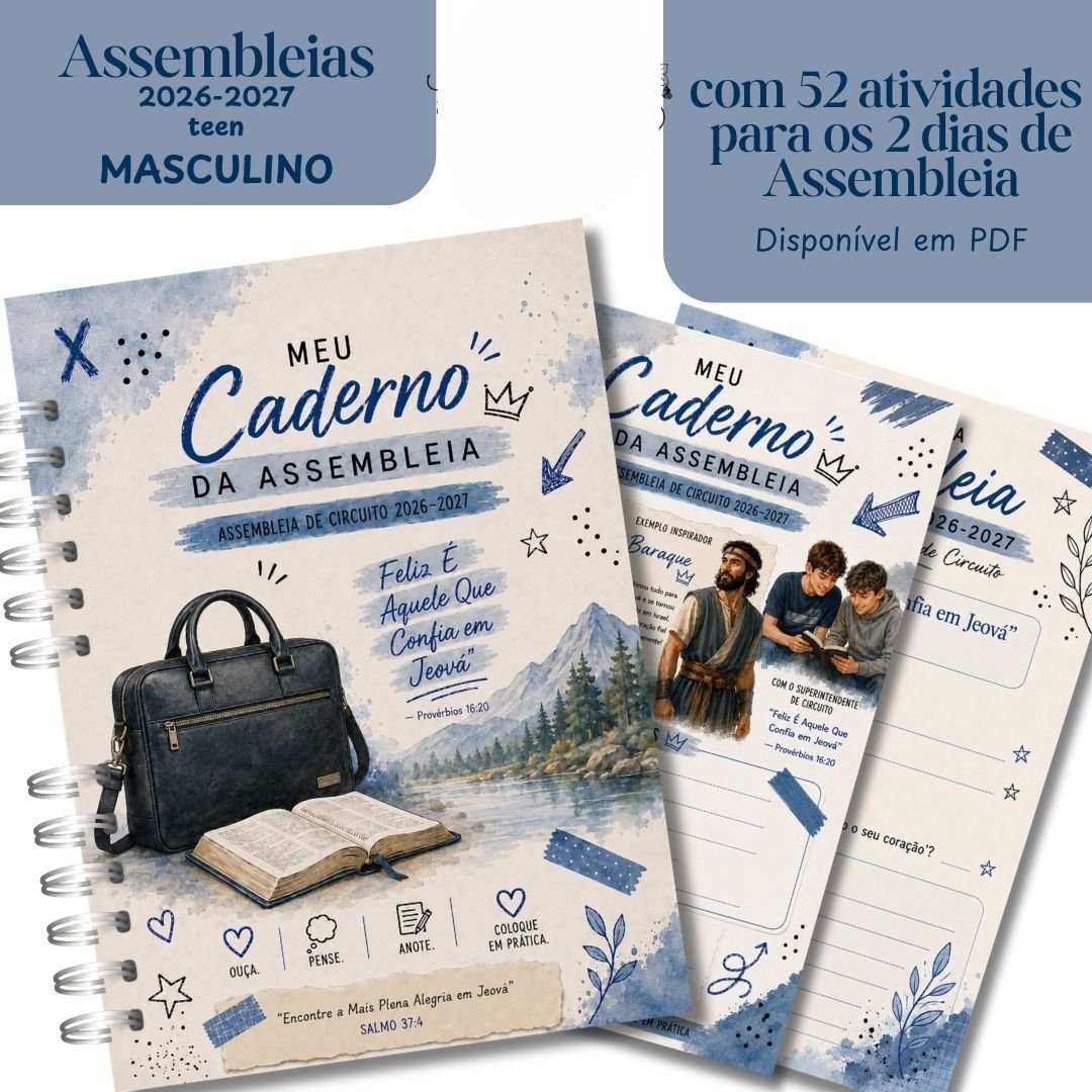6-Caderno teen Masculino para as Assembleias 2026 - 2027 Arquivo Caderno Teen Masculino para as Assembleias 2026-2027 - Imagem 1