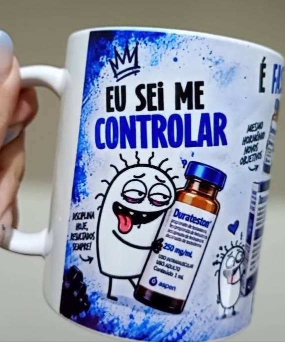 6-Eu sei me controlar é fase Durateston Arquivo Caneca Eu sei me controlar é fase Durateston - Imagem 1