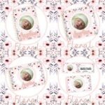Arquivo Encadernação Baby Floral com Foto