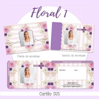 67 - FLORAL 1. Arquivo Cartão SUS FLORAL 1 - Imagem 1