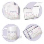 Arquivo Encadernação Baby Floral
