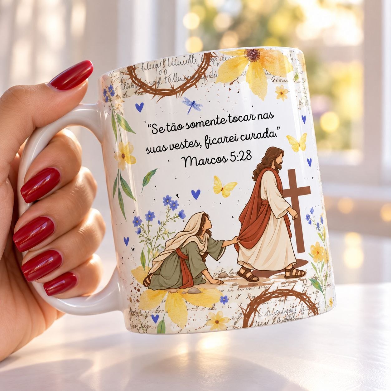 8-A Fé cura Arquivo Caneca A Fé cura Editável no Canva - Imagem 1