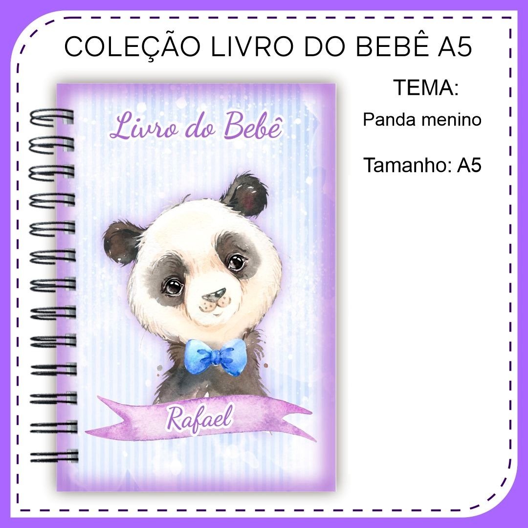 8 - PANDA Arquivo Capa Livro do Bebê PANDA - Imagem 1