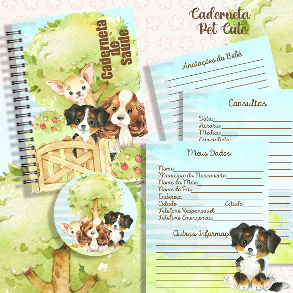 9 - Cachorrinhos PET Arquivo Caderneta de Saúde Cachorrinhos PET - Imagem 1