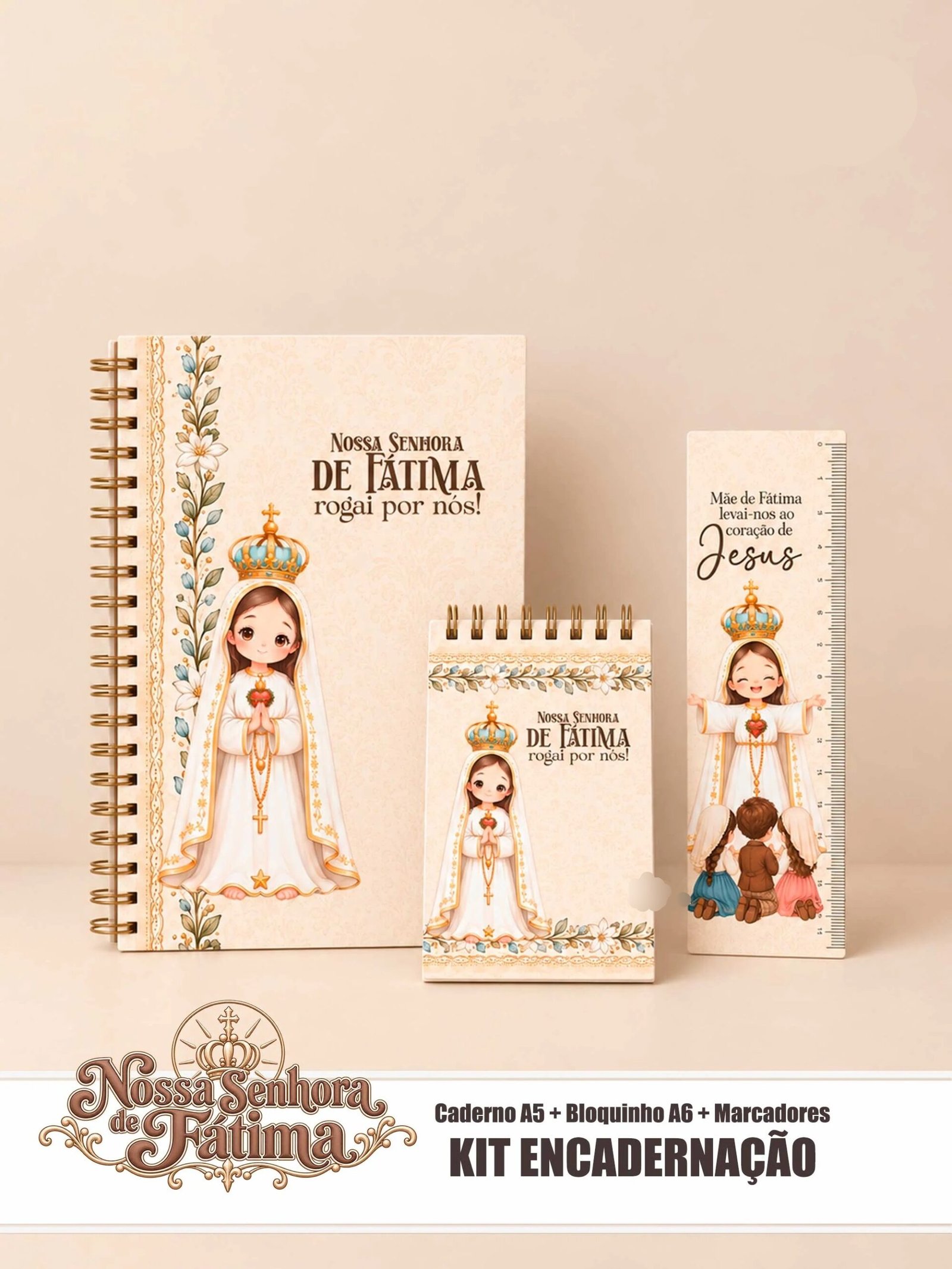 91-Nossa Senhora de Fátima Enc Arquivo Santos - Nossa Senhora de Fátima - Encadernação - Imagem 1