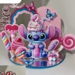 Arquivo Topo de Bolo Confeiteiro Stitch