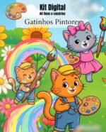 Kit Digital Gatinhos Pintores