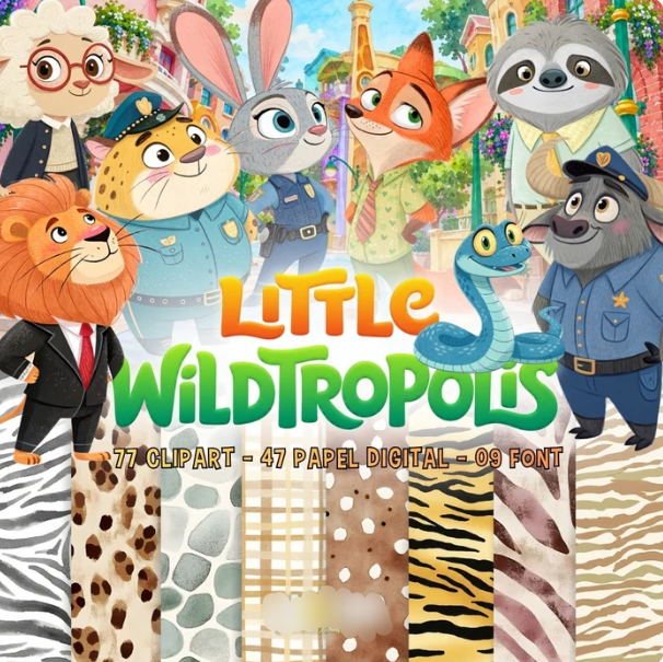 LITTLE WILDTROPOLIS Kit Digital Little Wildtropolis - Imagem 1