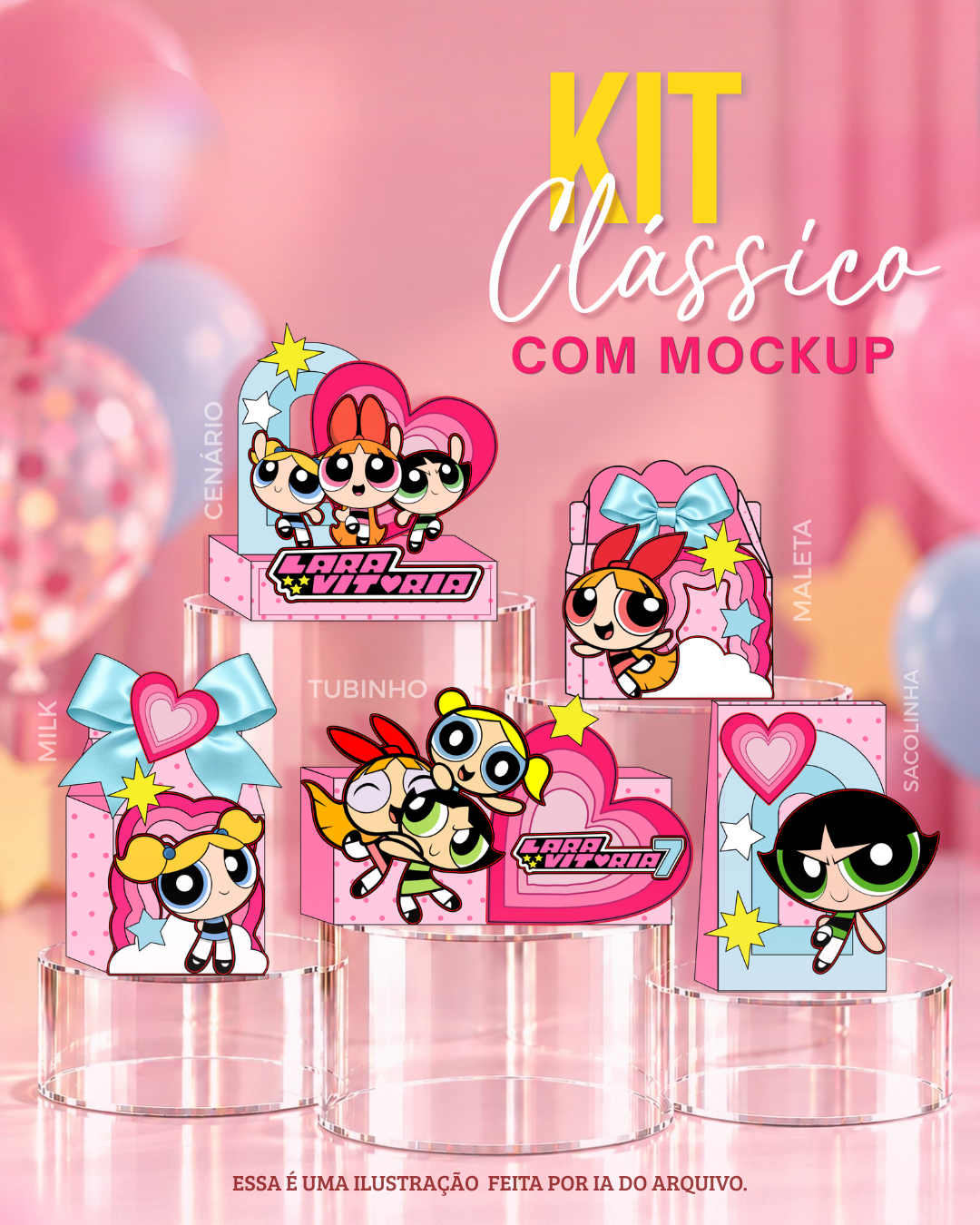 MENINAS SUPER PODEROSAS 10 Arquivo de Corte Meninas Super Poderosas 10 - Imagem 1