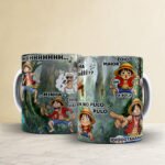 Arquivo Caneca One Piece Luffy Skypea - Imagem 2
