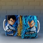 Arquivo Caneca Dragon Ball Vegeta seu Verme Insolente - Imagem 2