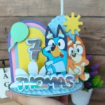 Arquivo Topo de Bolo Bluey 3D