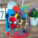 Arquivo Topo de Bolo Homem Aranha 3D