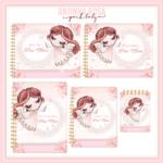 Arquivo Encadernaão Baby Anjinho Rosa