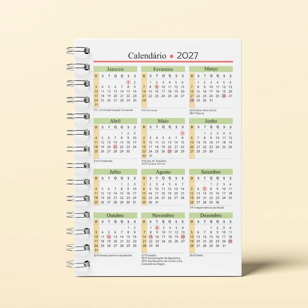 Arquivo Miolo Insert Calendario A5 2027 - 2028 - Imagem 8