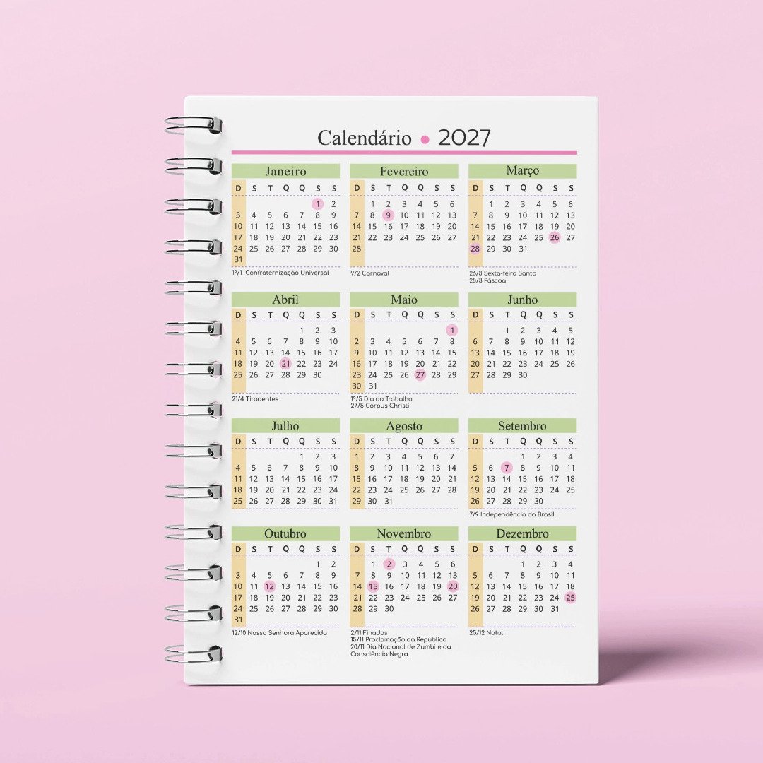 Arquivo Miolo Insert Calendario A5 2027 - 2028 - Imagem 9