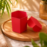 Arquivo Molde Limpo de Caixa Sextavada com Tampa Boleada 8.5 x 7.5 cm - Imagem 2