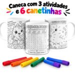 Arquivo Dia das Crianças Canecas Colorir - Imagem 8