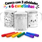 Arquivo Dia das Crianças Canecas Colorir - Imagem 2