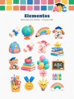 Kit Digital Formatura ABC - Ilustrações e Papéis - Imagem 5